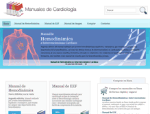 Tablet Screenshot of manualesdecardiologia.com